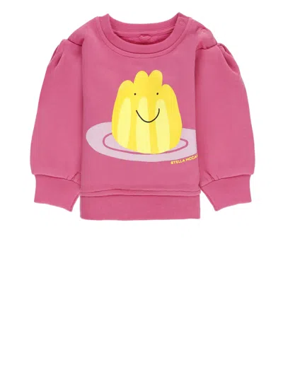Stella Mccartney Babies' Cottn Sweatshirt In Pink