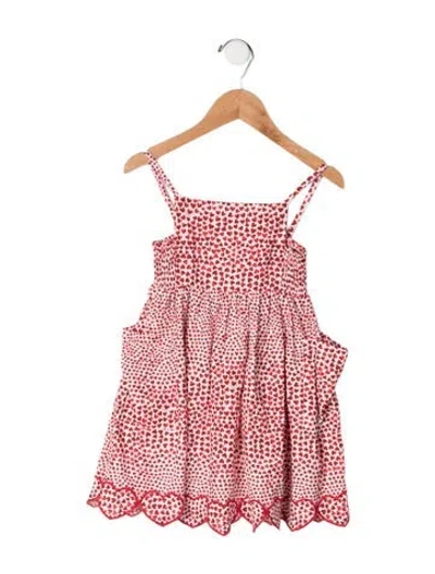 Pre-owned Stella Mccartney Babies' Cotton All Over Print Dress In Red