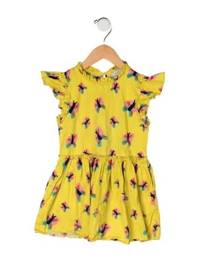 Pre-owned Stella Mccartney Babies' Cotton All Over Print Dress In Yellow