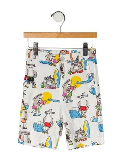 Pre-owned Stella Mccartney Babies' Cotton All Over Print Shorts In White