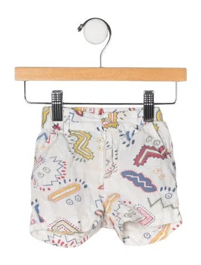 Pre-owned Stella Mccartney Babies' Cotton All Over Print Shorts In White