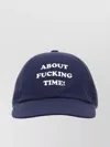 Stella Mccartney Cotton Baseball Cap With Curved Brim And Embroidered Text