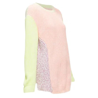 Stella Mccartney Cotton Blend Oversized Sweater In Yellow