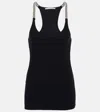 Stella Mccartney Sleeveless Top With Chain-link Detailing In Black