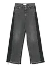 Stella Mccartney Cotton Blend Wide-leg Trousers In Black