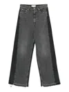 Stella Mccartney Cotton Blend Wide-leg Trousers In Black