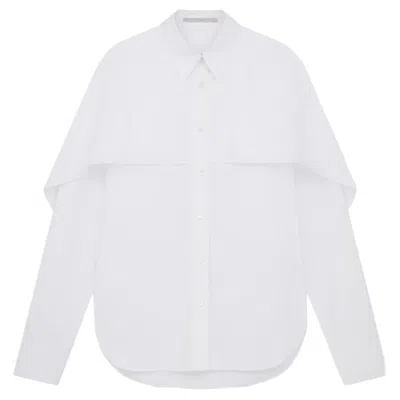 Stella Mccartney Cotton Cape Shirt In White