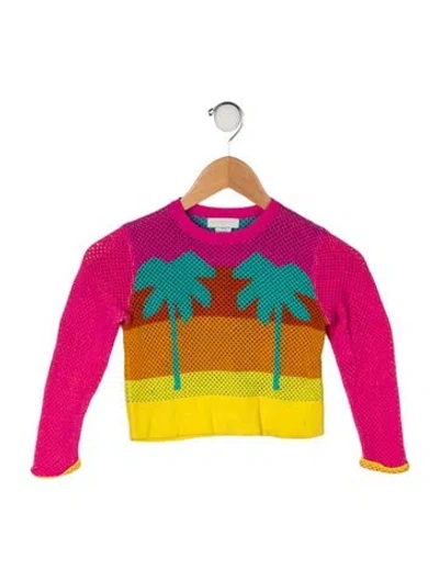 Pre-owned Stella Mccartney Babies' Cotton Colorblock Top In Pink