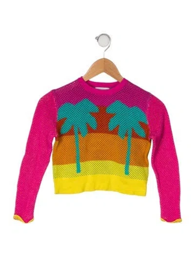 Pre-owned Stella Mccartney Babies' Cotton Colorblock Top In Pink