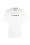 Stella Mccartney Womens Ivory Iconic Logo-print Cotton-jersey T-shirt