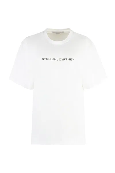 Stella Mccartney Cotton Crew-neck T-shirt In White