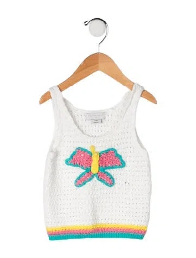 Pre-owned Stella Mccartney Babies' Cotton Crochet Top In White