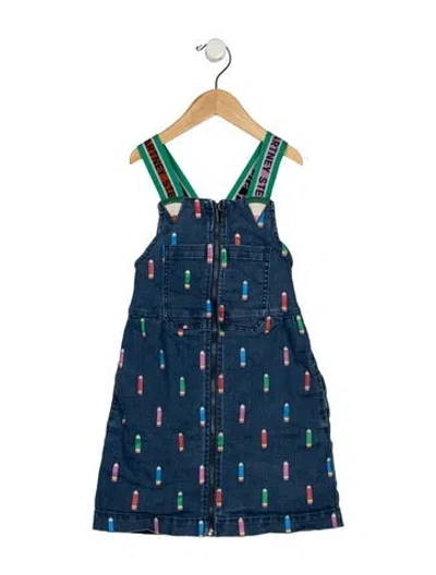 Pre-owned Stella Mccartney Kids' Cotton Dress In Blue