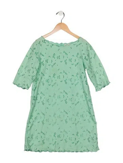 Pre-owned Stella Mccartney Kids' Cotton Dress In Green