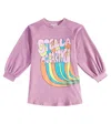 Stella Mccartney Kleid Aus Baumwolle In Lila