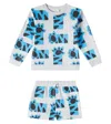 Stella Mccartney Cotton Fleece Sweatshirt And Shorts Set In Multicoloured