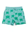 Stella Mccartney Illustration-print Shorts In Blue