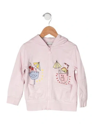Pre-owned Stella Mccartney Babies' Cotton Graphic Print Hoodie In Pink