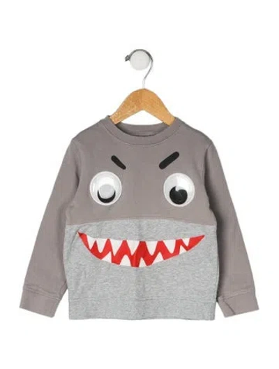 Pre-owned Stella Mccartney Babies' Cotton Graphic Print Sweatshirt In Gray