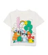 Stella Mccartney Cotton Graphic Print T-shirt In Ivory