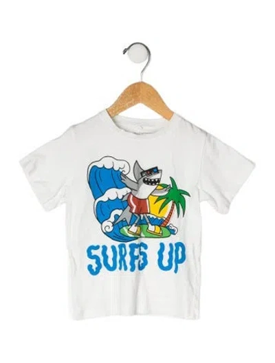Pre-owned Stella Mccartney Babies' Cotton Graphic Print T Shirt In White