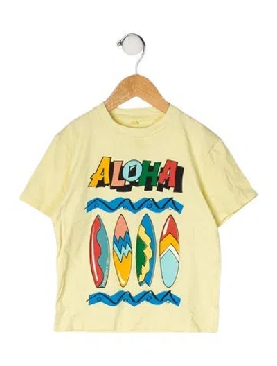 Pre-owned Stella Mccartney Babies' Cotton Graphic Print T Shirt In Yellow