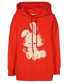 Stella Mccartney Cotton Hoodie In Red