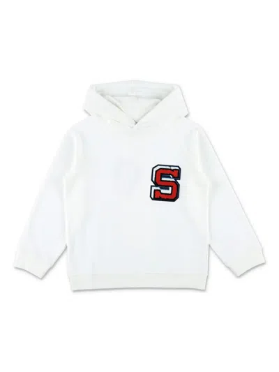 Stella Mccartney Kids' Cotton Hoodie In White
