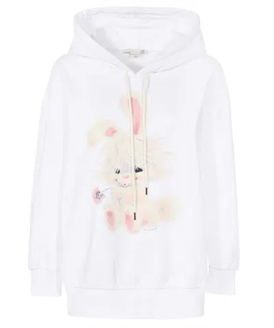 Stella Mccartney Cotton Hoodie In White