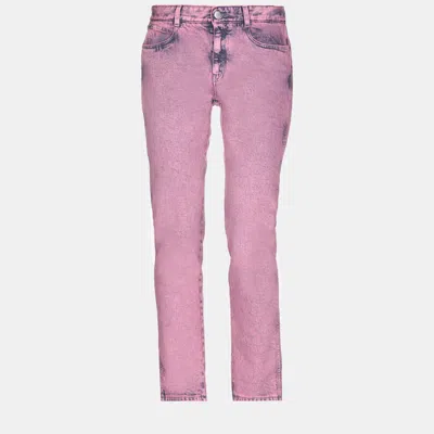 Pre-owned Stella Mccartney Cotton Jeans 27 In Pink