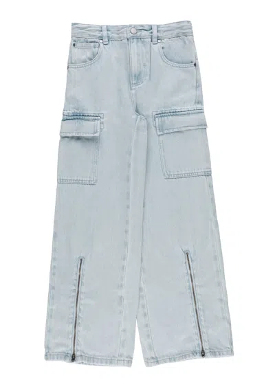Stella Mccartney Kids' Cotton Jeans In Blue