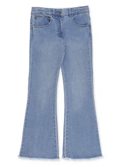 Stella Mccartney Kids' Cotton Jeans In Light Blue