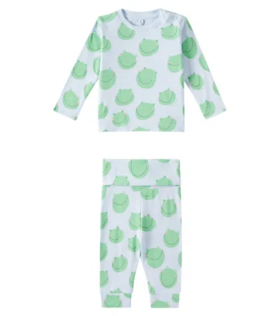 Stella Mccartney Cotton Jersey Sweatshirt And Leggings Set In Multicoloured