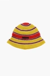 Stella Mccartney Logo Cotton Crochet Bucket Hat
