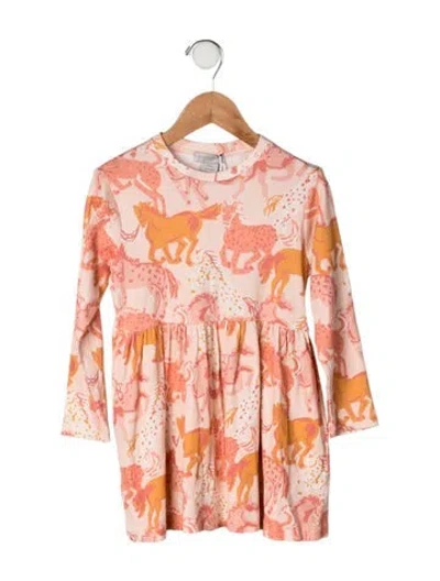 Pre-owned Stella Mccartney Babies' Cotton Long Sleeve Dress In Pink