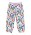 Stella Mccartney Rainbow-print Drawstring Trousers In Purple