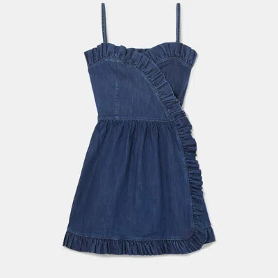 Pre-owned Stella Mccartney Cotton Mini Dress 40 In Blue