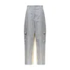 Stella Mccartney Oversized Mixed Stripe Cargo Trousers In Multi