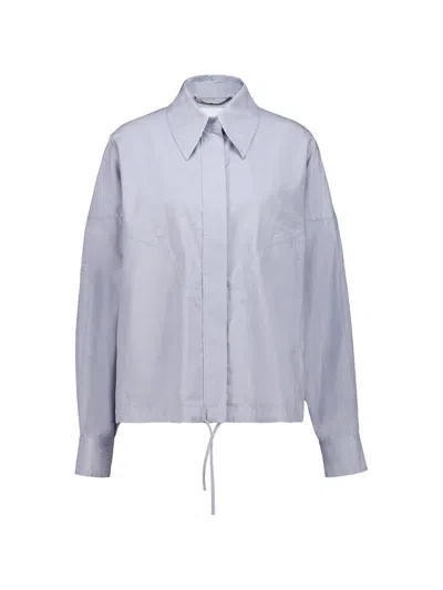Stella Mccartney Cotton Overshirt In Blue