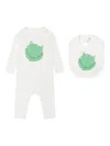 Stella Mccartney Baby Boys Frog Romper Set In White