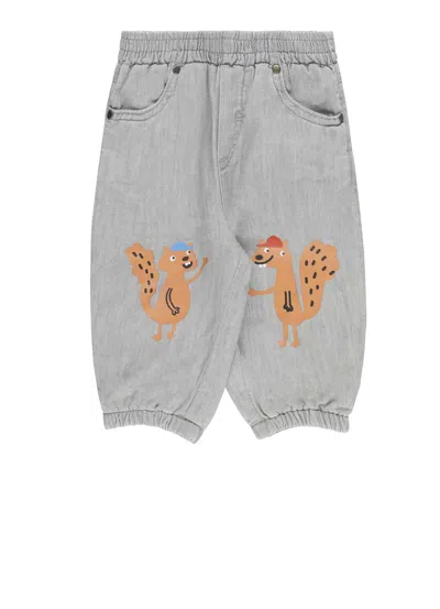 Stella Mccartney Babies' Cotton Pants In Gray
