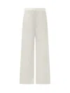 Stella Mccartney Side-stripe Palazzo Pants In Neutrals