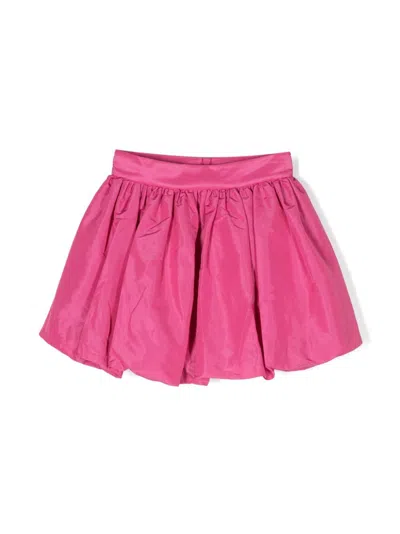 Stella Mccartney Kids' Cotton Poplin Miniskirt In Pink