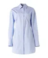 Stella Mccartney Cotton-poplin Shirt Dress In Blue