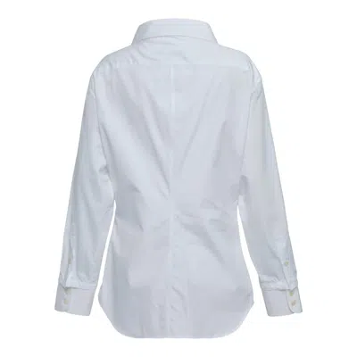 Stella Mccartney Cotton Poplin Shirt In White