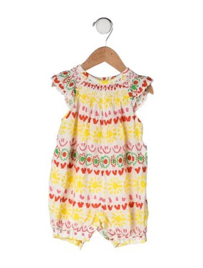 Pre-owned Stella Mccartney Babies' Cotton Printed Romper In Yellow