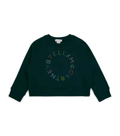 Stella Mccartney Kids' Cotton Printed Sweatshirt In Black