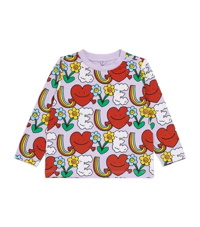 Stella Mccartney Kids' Cotton Printed T-shirt In Green