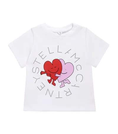 Stella Mccartney Kids' Cotton Printed T-shirt In White