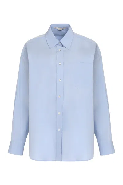 Stella Mccartney Cotton Shirt In Light Blue